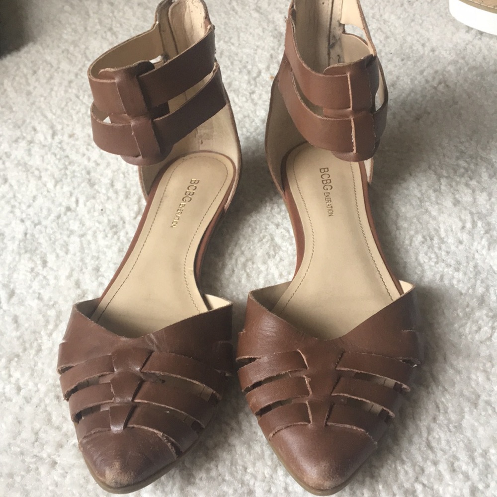 BCBG ankle sandals